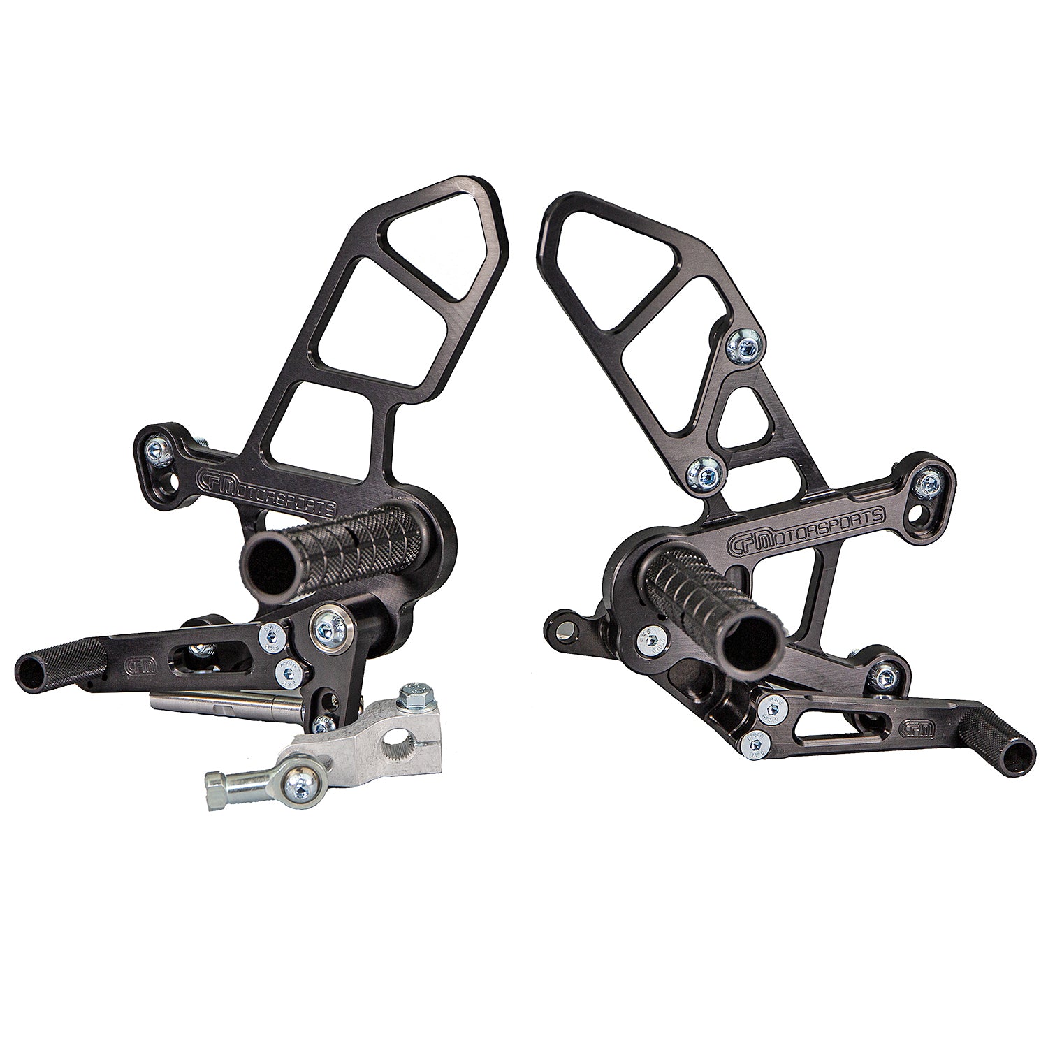 KRACE CNC Rearset Footrest Pegs Set For Kawasaki ZX10R 2006-2010 – Black Anodized – KR-YYC-147