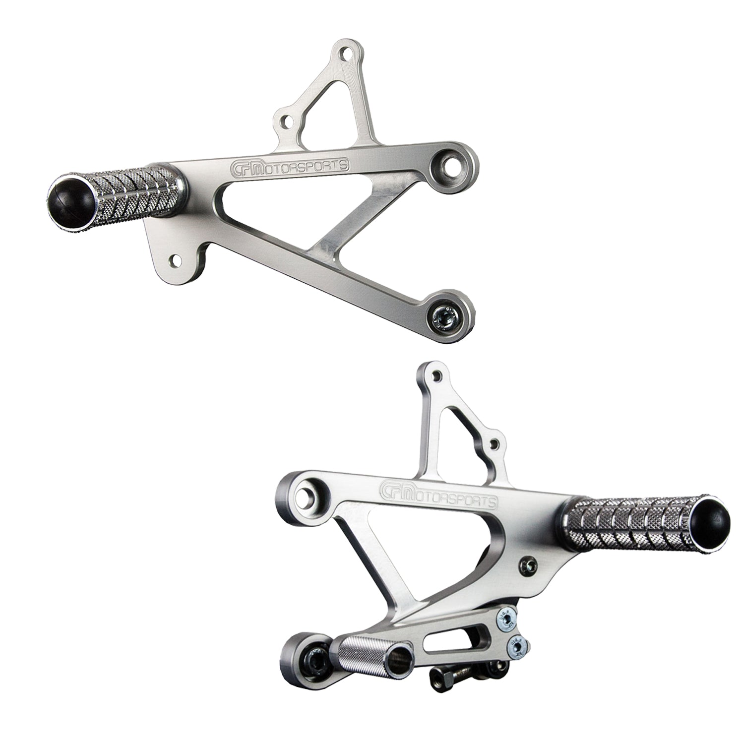 FXCNC CNC Adjustable Rearsets Foot Pegs For Honda CBR600 2001-2004 – Billet Aluminum, Black, Left & Right Pair
